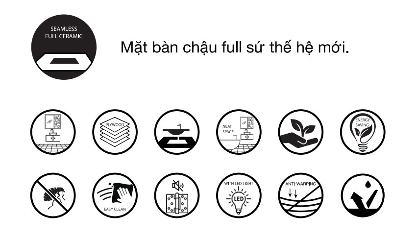 TỦ CHẬU LAVABO MOWOEN - MW6946-70 - Ảnh 2