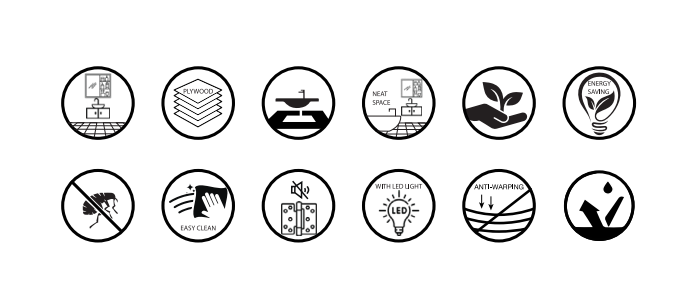 TỦ CHẬU LAVABO MOWOEN - MW6611-80(100) - Ảnh 4