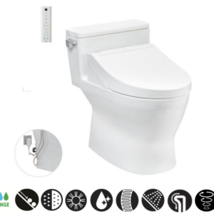 Bồn cầu 1 khối, kèm nắp rửa điện tử WASHLET dòng C5 - MS188VKW14