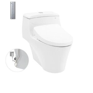 Bồn cầu 1 khối, kèm nắp rửa điện tử WASHLET Dòng S7 TOTO - MS823DW11