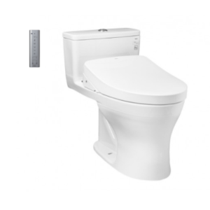 Bồn cầu 1 khối, kèm nắp rửa điện tử TOTO WASHLET dòng S7 - MS855CDW12