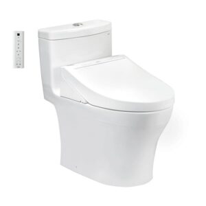 Bồn cầu TOTO một khối, kèm nắp rửa điện tử WASHLET dòng C5 - MS889DRW14