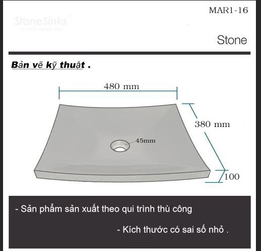 LAVABO ĐÁ TỰ NHIÊN MAR1-17 - Ảnh 5