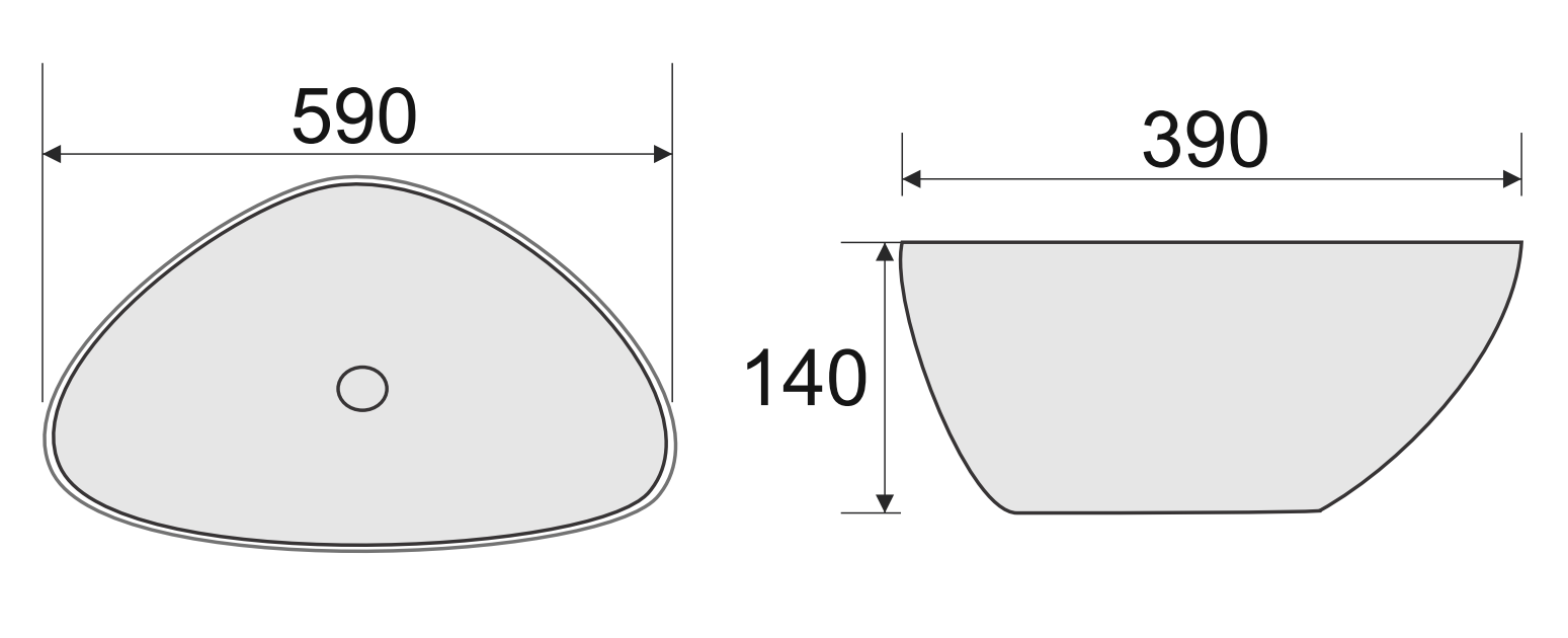 CHẬU RỬA ĐẶT BÀN RIVINGTON RVT1049B - Ảnh 2