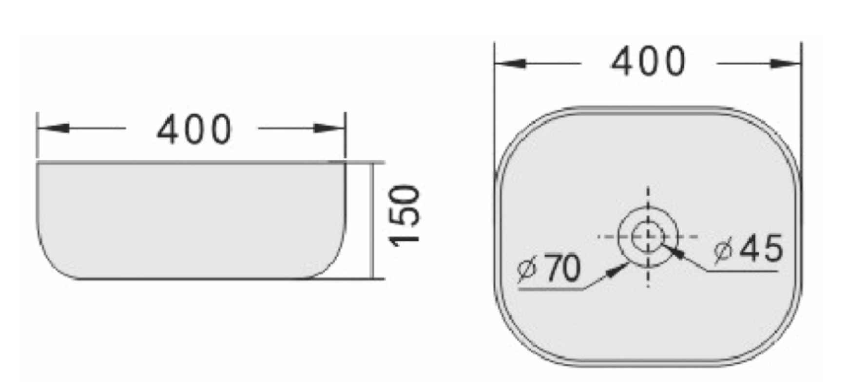 CHẬU RỬA ĐẶT BÀN RIVINGTON RVT1085 - Ảnh 2