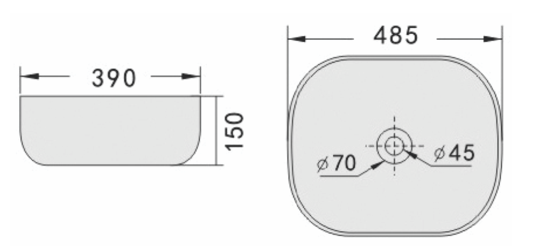 CHẬU RỬA ĐẶT BÀN RIVINGTON RVT1086 - Ảnh 4