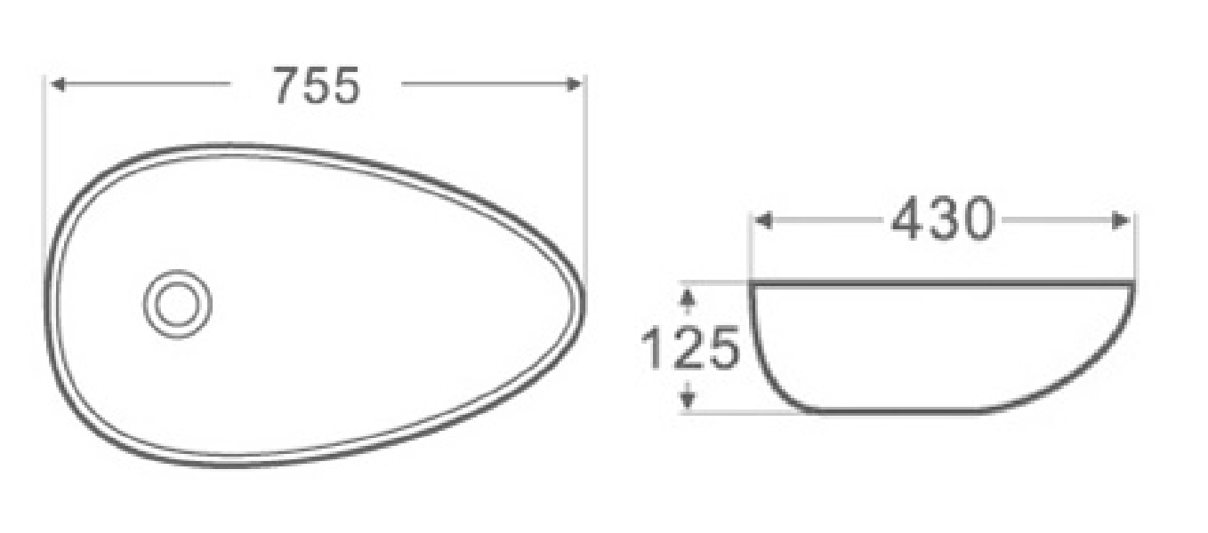 CHẬU RỬA ĐẶT BÀN RIVINGTON RVT4326 - Ảnh 2
