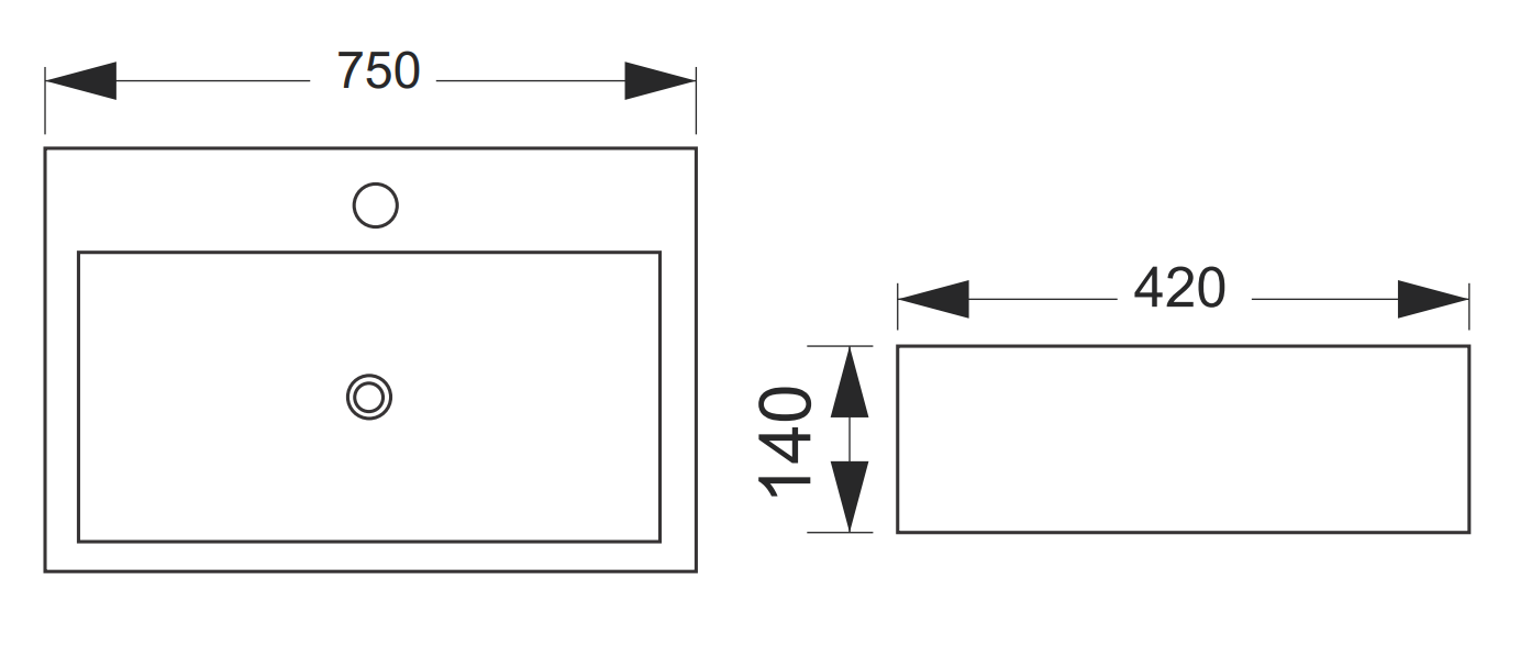 CHẬU RỬA ĐẶT BÀN RIVINGTON RVT4382 - Ảnh 2