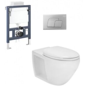 Bồn Cầu Cotto SC198517(F) Treo Tường Thoát Ngang Tâm 220mm