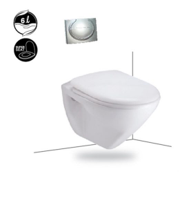 Bồn cầu két nước âm, màu trắng - SC199(F)