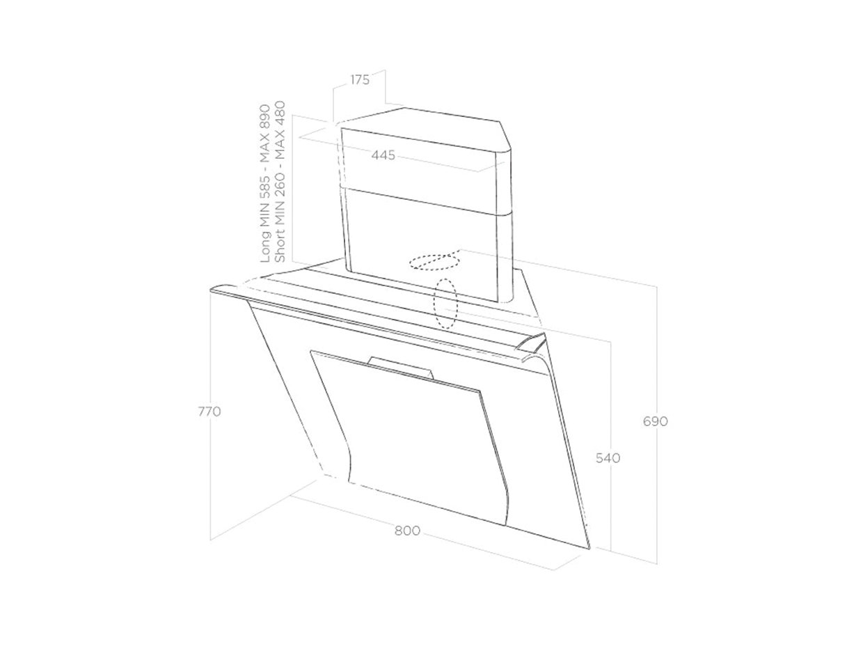 MÁY HÚT MÙI ÁP TƯỜNG ELICA SINFONIA - Ảnh 11