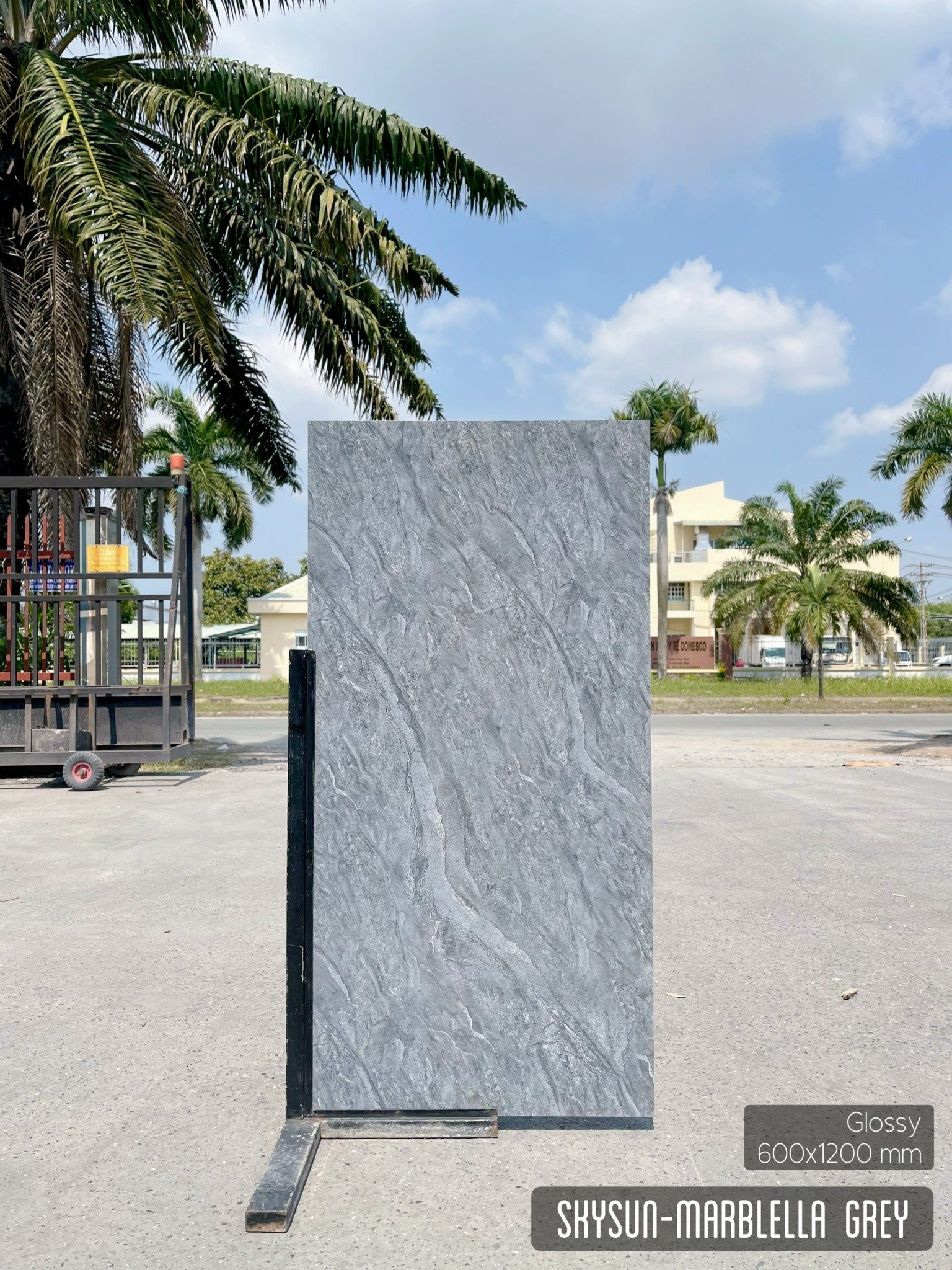 GẠCH CHÂU Á LÁT NỀN SKYSUN MARBELLA GREY 60×120 CM