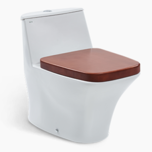 [Hàng trưng bày] Bồn cầu một khối, nắp gỗ NAHM NICE - SVN28104105N01