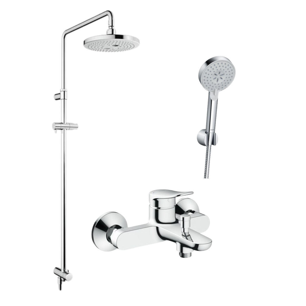 BỘ SEN TẮM CÂY TOTO KẾT HỢP TBW01002BA + TBW07009A + TBS04302V