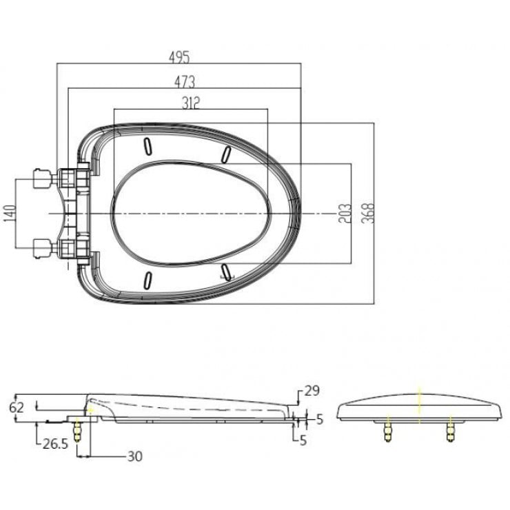 Nắp Êm Bồn Cầu TOTO TC385VS (T3) - Ảnh 2
