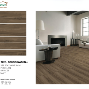GẠCH GIẢ GỖ - VÂN GỖ CHÂU Á LÁT NỀN TREE BOSCO NATURAL 20×120 CM