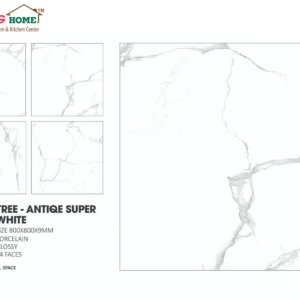 GẠCH CHÂU Á LÁT NỀN TREE ANTIQUE SUPER WHITE 80×80 CM