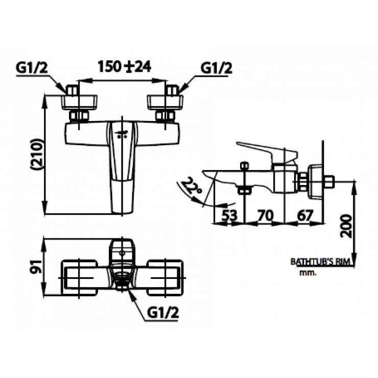 Củ Sen Tắm COTTO CT2325A Essentia Nóng Lạnh - Ảnh 2