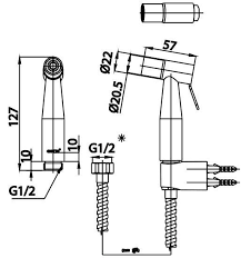 VÒI XỊT VỆ SINH COTTO MẠ CROM - CT9902#SA(HM) - Ảnh 4