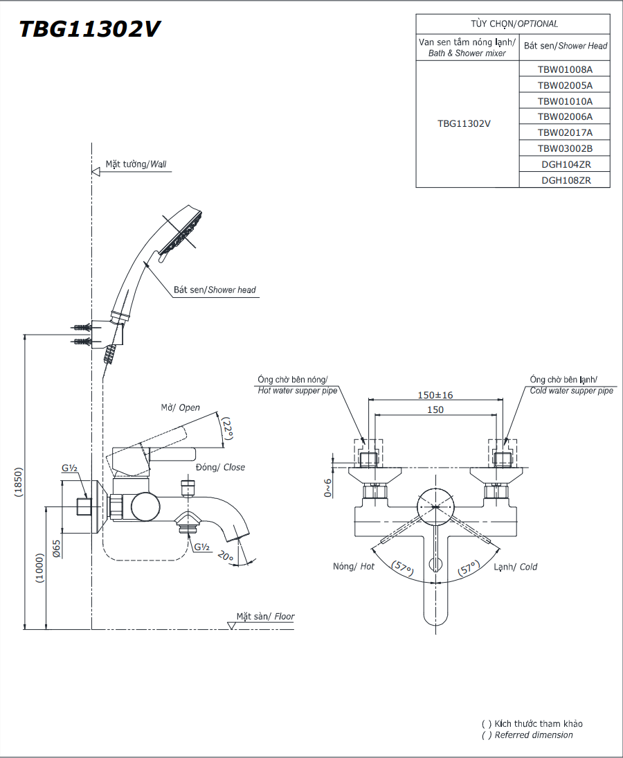 SEN TẮM NÓNG LẠNH TOTO DÒNG GF TBG11302VA - Ảnh 2