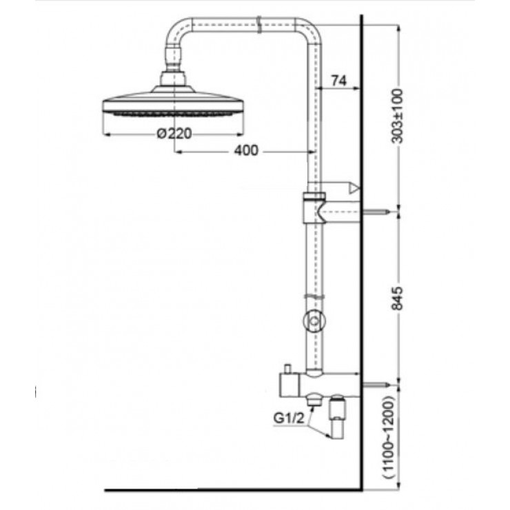 BỘ SEN TẮM CÂY TOTO KẾT HỢP TBW01002BA + TBW07009A + TBS04302V - Ảnh 3