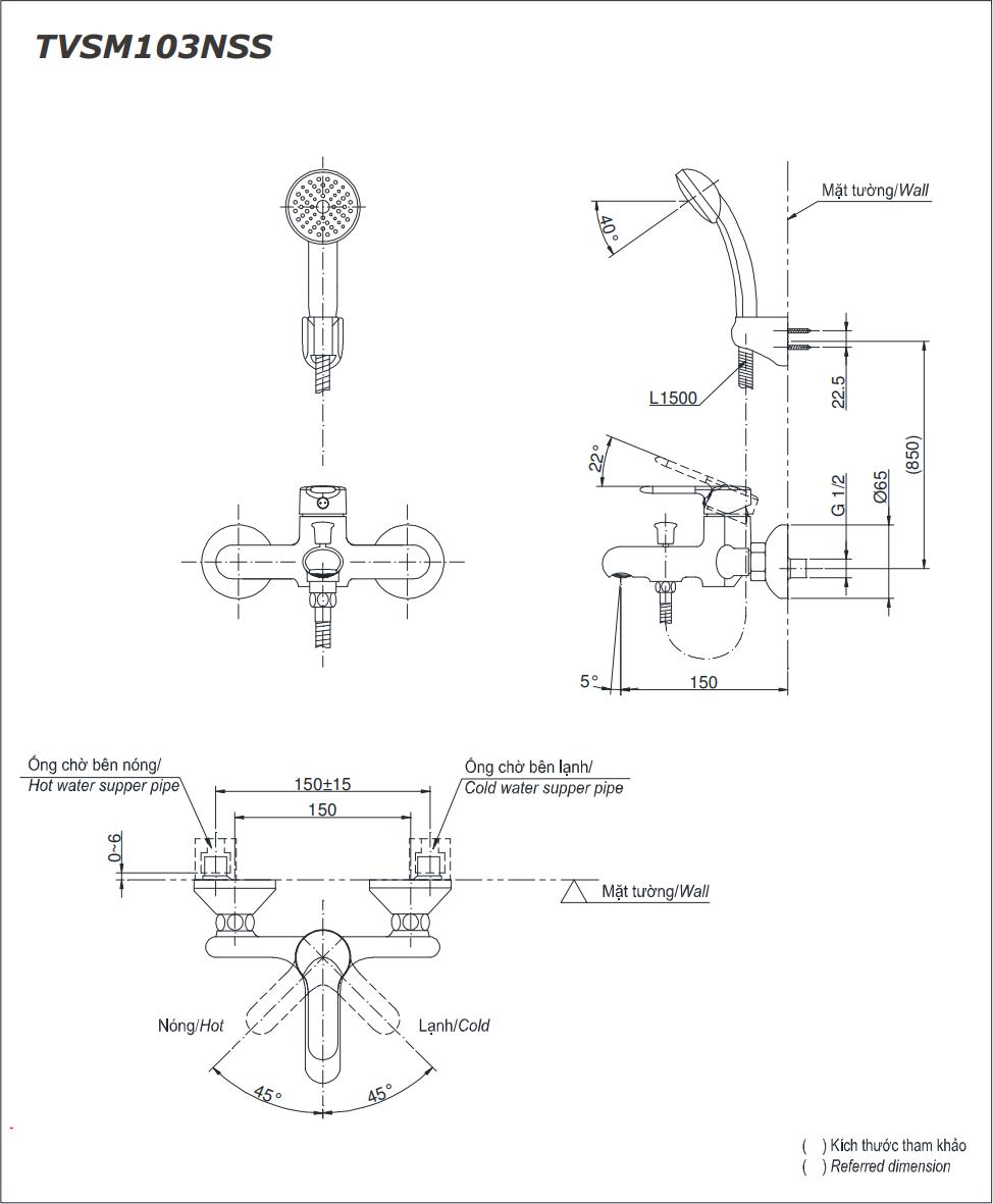 SEN TẮM TOTO NÓNG LẠNH DÒNG NEW STANDARD - TVSM103NSS - Ảnh 2