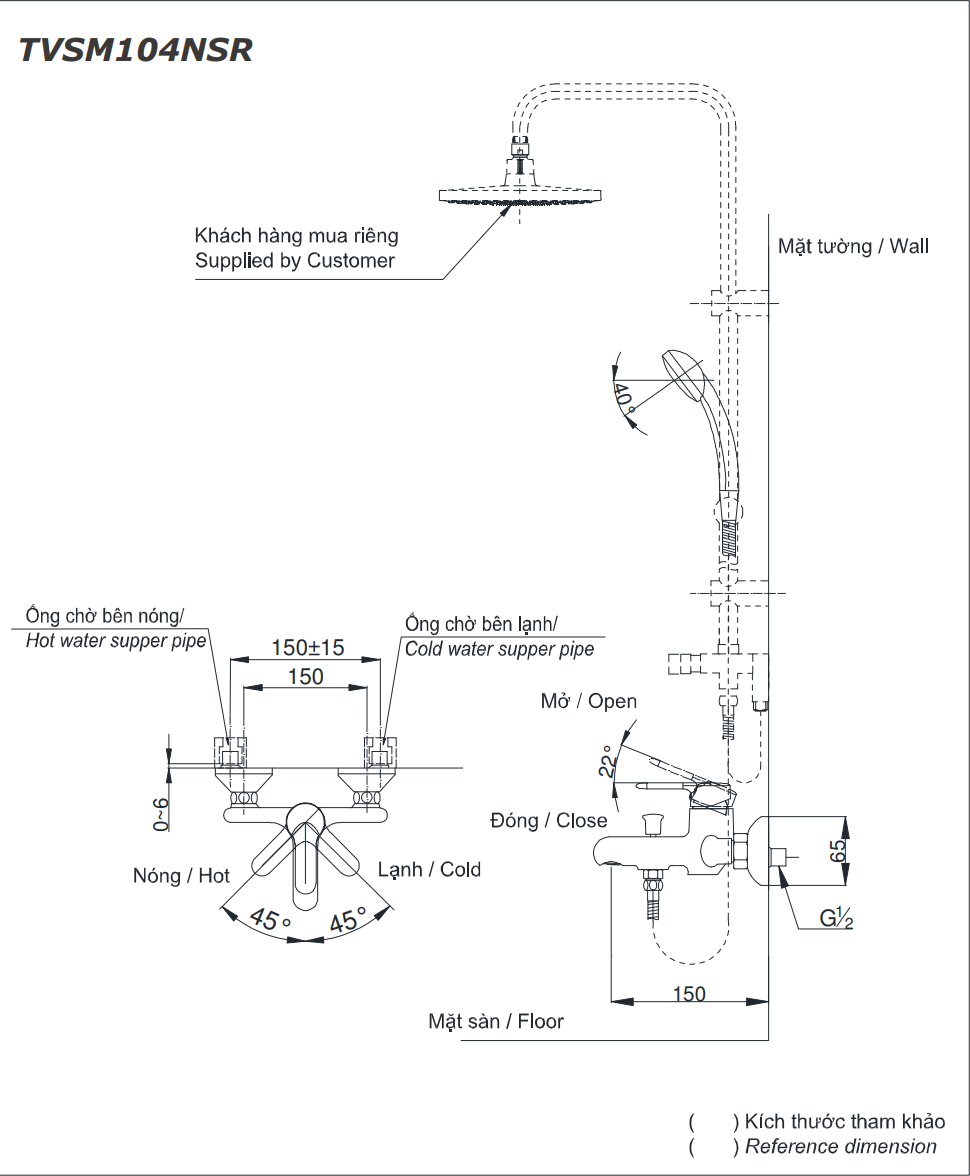SEN TẮM CÂY TOTO DÒNG NEW STANDARD TVSM104NSR/DM907CS - Ảnh 2