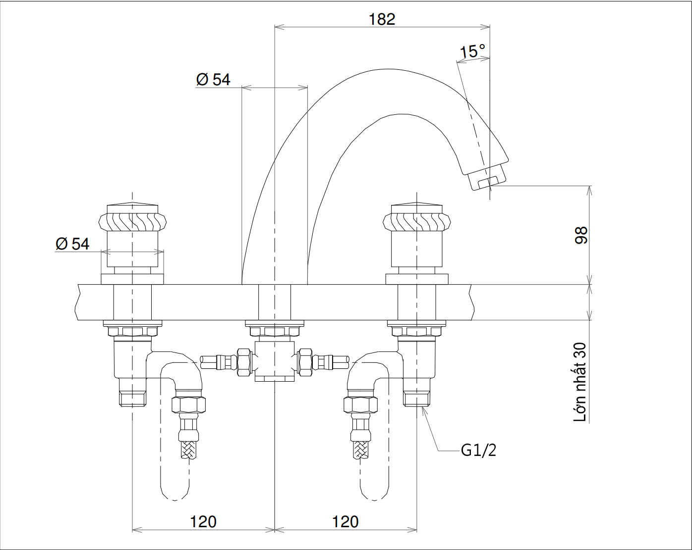 VÒI XẢ BỒN TẮM TOTO - TX430SRYRN - Ảnh 2