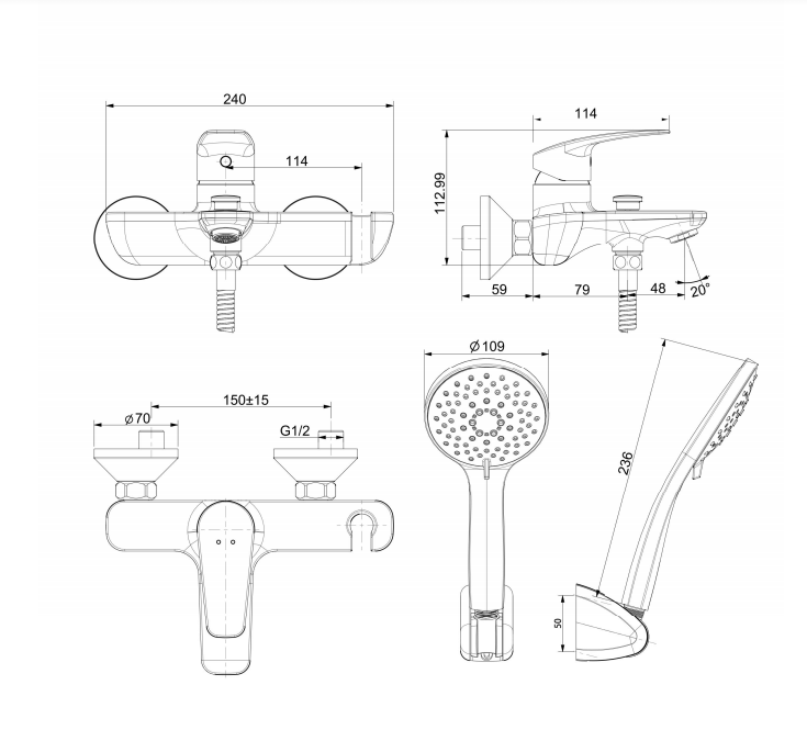 SEN TẮM NÓNG LẠNH AMERICAN STANDARD DÒNG MILANO - WF-0911 - Ảnh 2