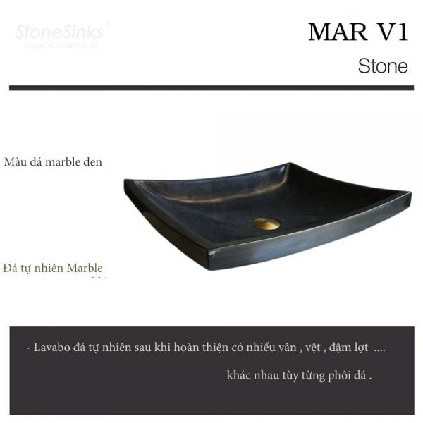 LAVABO ĐÁ TỰ NHIÊN MAR V1 - Ảnh 2