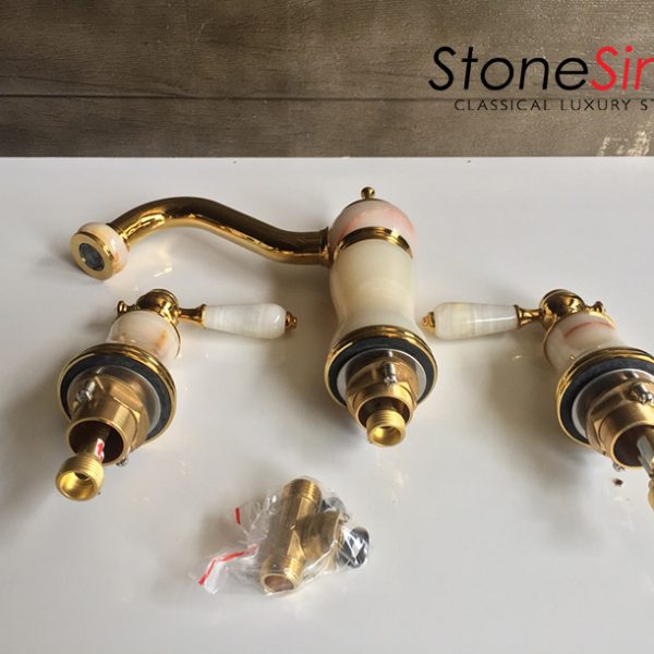 Vòi Lavabo rửa bằng đồng đệm đá BCF3/R - Ảnh 3