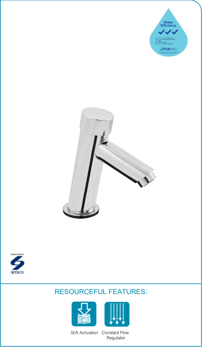 Vòi Lavabo bán tự động RIGEL - W3-R-SCT101 - Ảnh 2