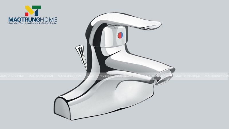 VÒI CHẬU LAVABO INAX 3 LỖ NÓNG LẠNH - LFV-221S phù hợp với bồn lavabo được khoét sẵn 3 lỗ