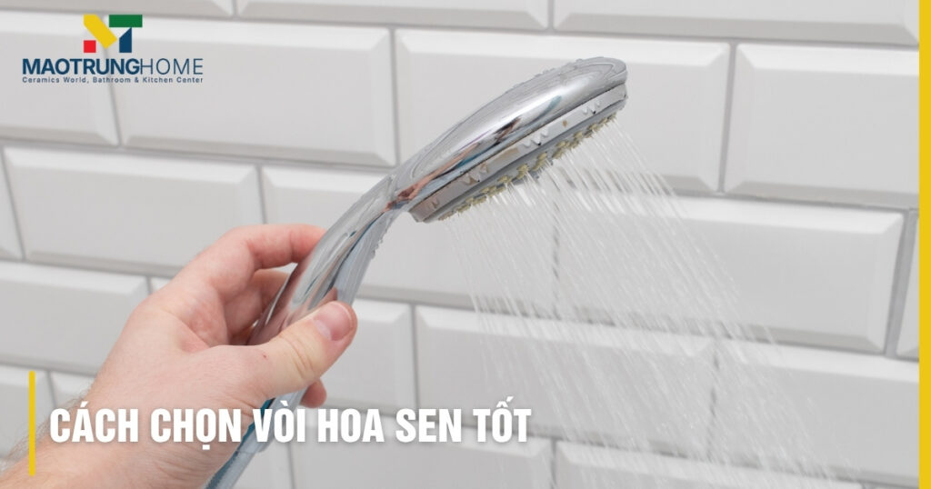 Cách chọn vòi hoa sen tốt, bền đẹp: 7 tiêu chí & kinh nghiệm