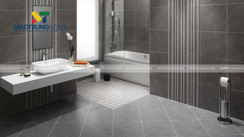 Phòng tắm, nhà vệ sinh nên dùng gạch sàn nhám