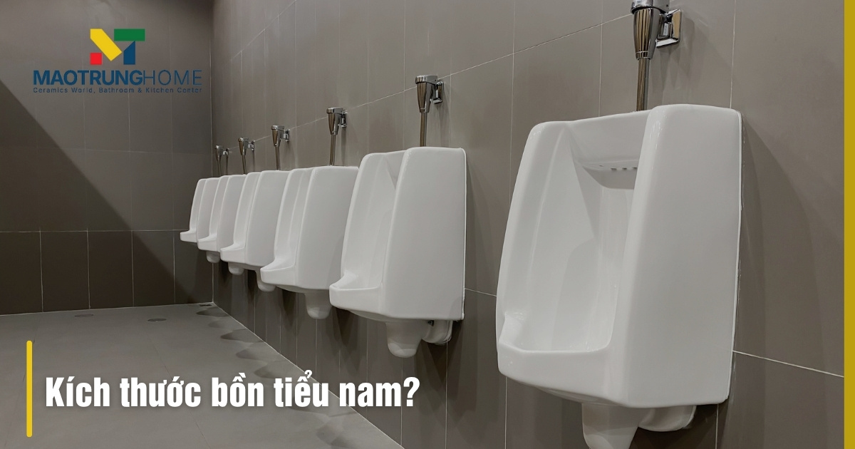 Kích thước bồn tiểu nam