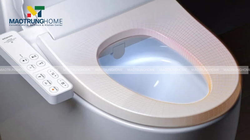 Nắp bồn cầu thông minh có khả năng sưởi ấm bệ ngồi tạo cảm giác thoải mái