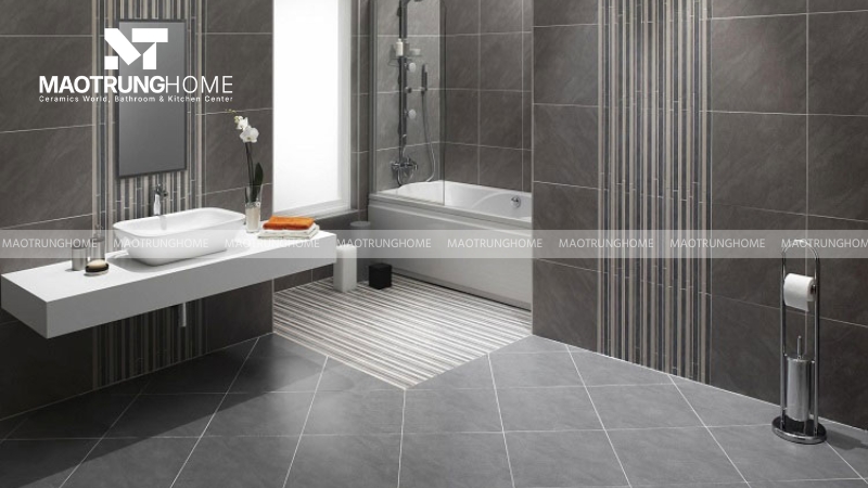 Khu vực ẩm ướt có thể cân nhắc gạch Porcelain