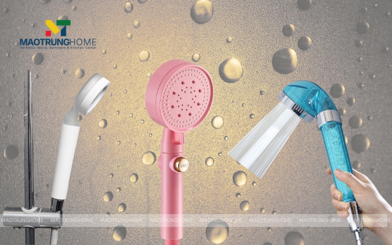 Vòi sen nhựa có đa dạng màu sắc