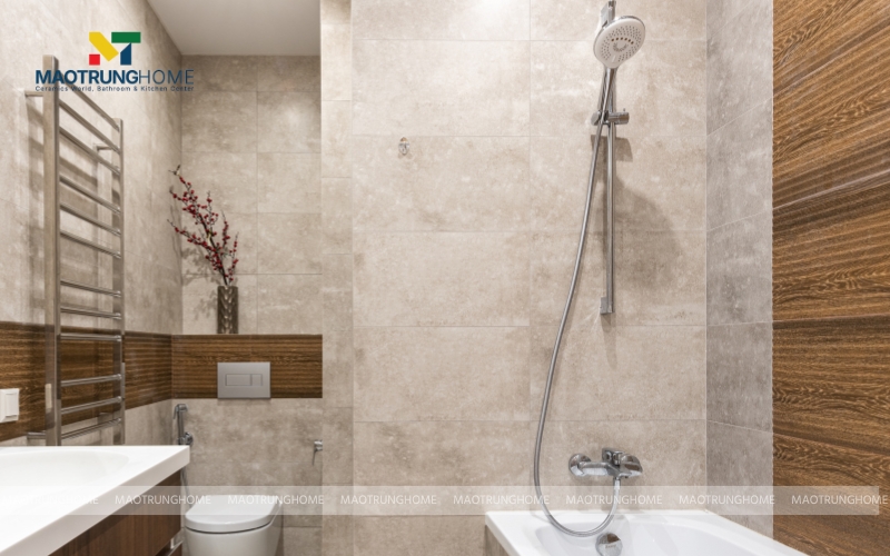 Vòi sen inox phù hợp phong cách hiện đại, tối giản