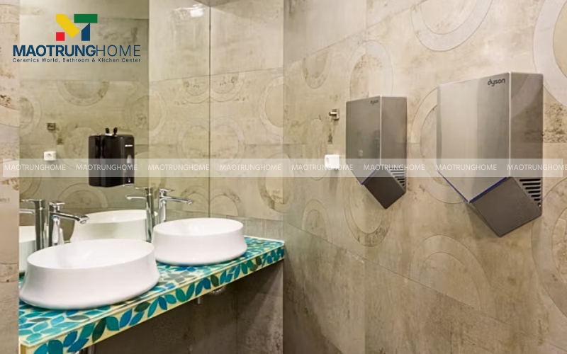 Gạch mosaic đá tự nhiên màu vàng ngà