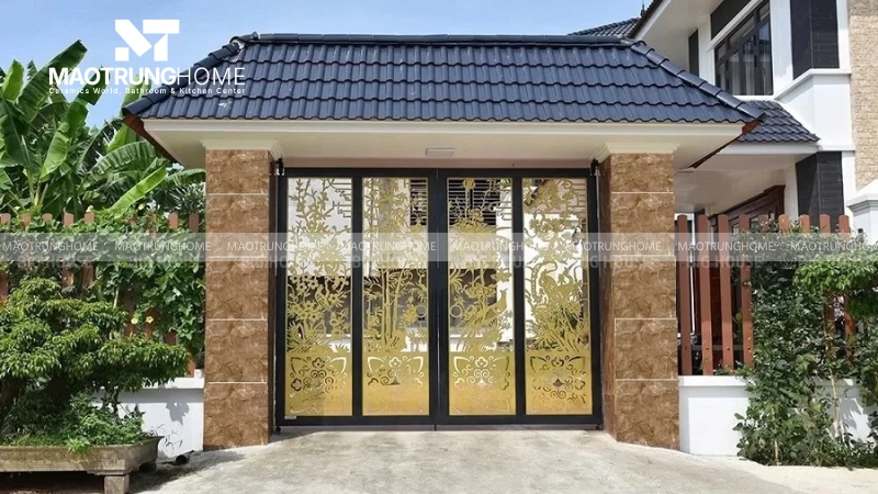 Mẫu gạch ốp trụ cổng