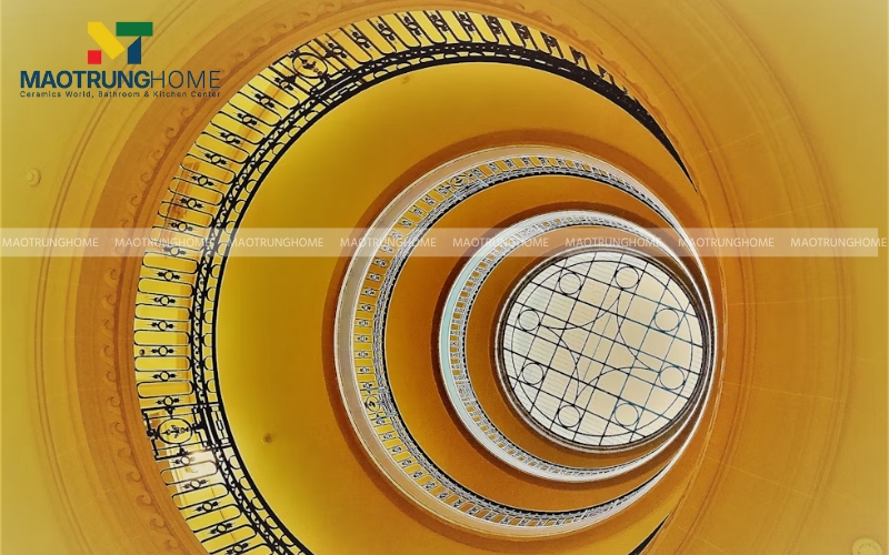 Gạch điểm nghệ thuật ốp giếng trời