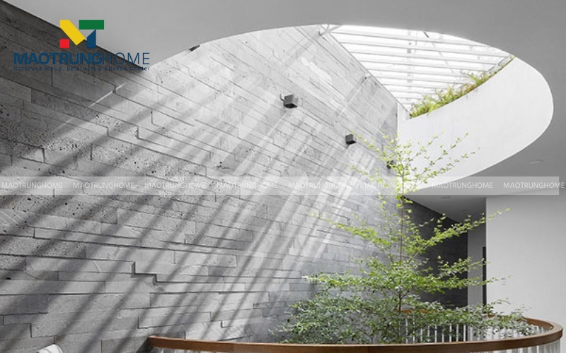 Gạch ốp giếng trời giả đá tự nhiên 