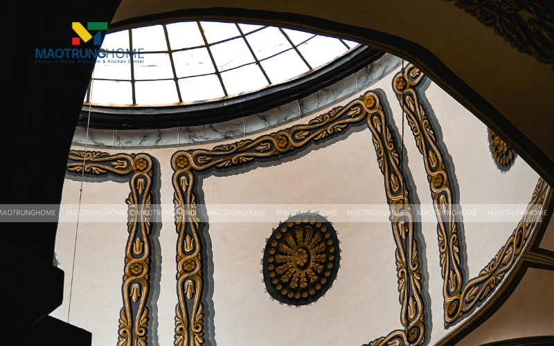 Gạch giả cổ ốp giếng trời