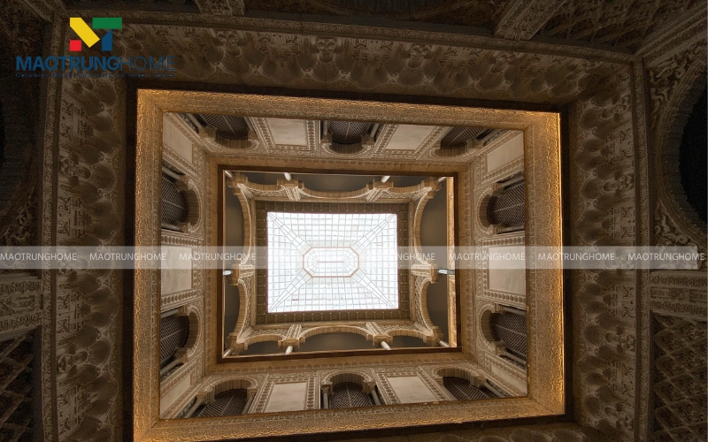 Gạch giả giếng trời cổ điển 