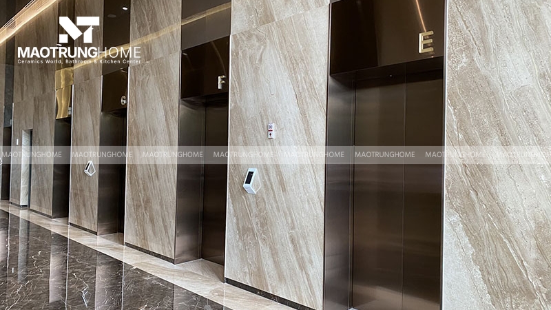 Bản thân gạch porcelain đã có khả năng chống thấm rất tốt