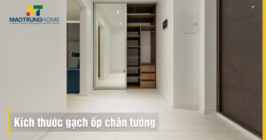 Hướng dẫn kích thước gạch ốp chân tường