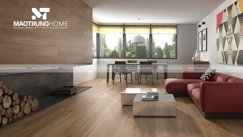 Gạch ốp tường cho phòng khách