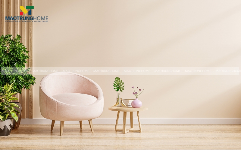 Gạch ốp chân tường đơn sắc trắng 